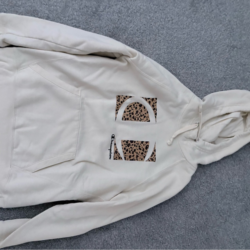 Champion Cream Athletic Hoodie